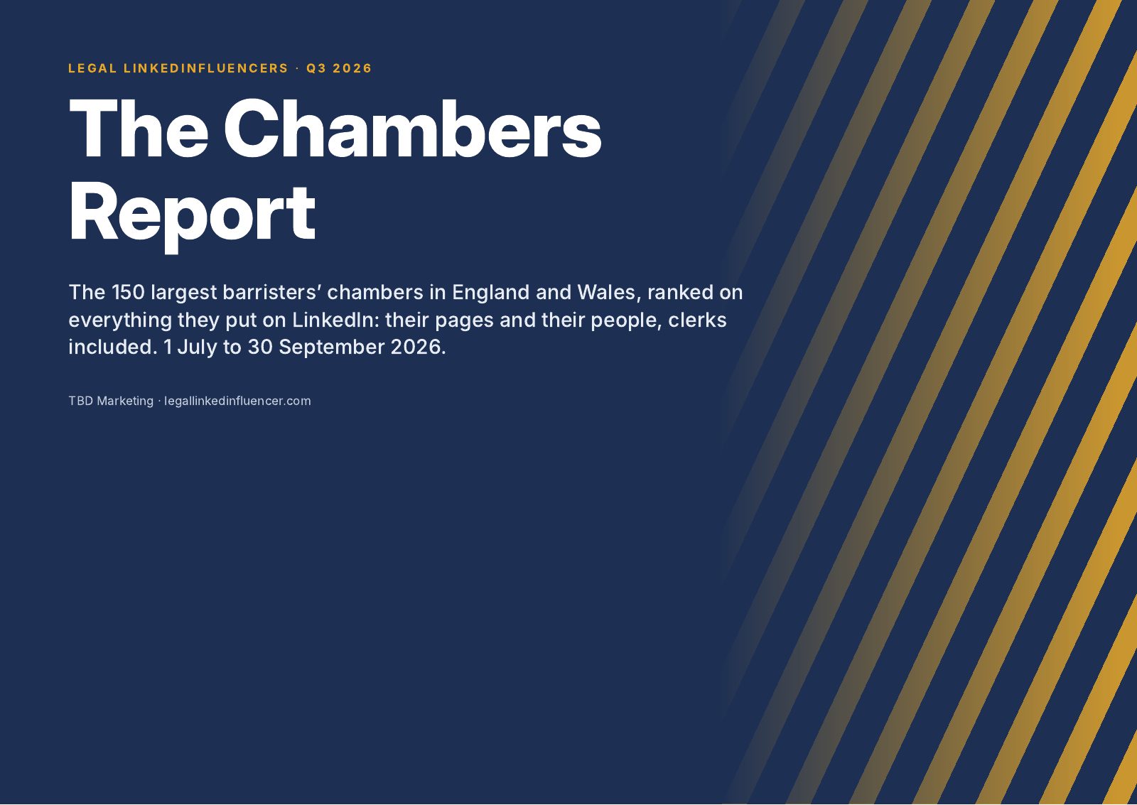 Cover of the Q3 2026 Chambers Report