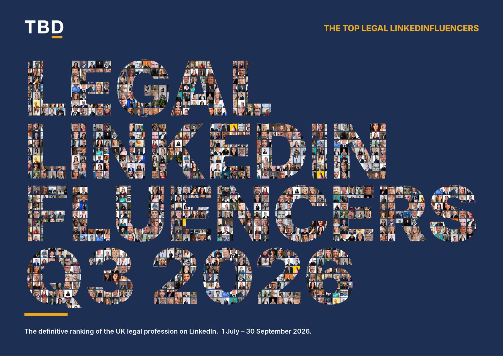 Cover of the Q3 2026 Legal LinkedInfluencers report